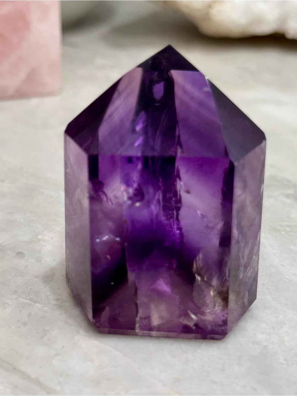 GORGEOUS AAA AMETHEST TOWER CRYSTAL